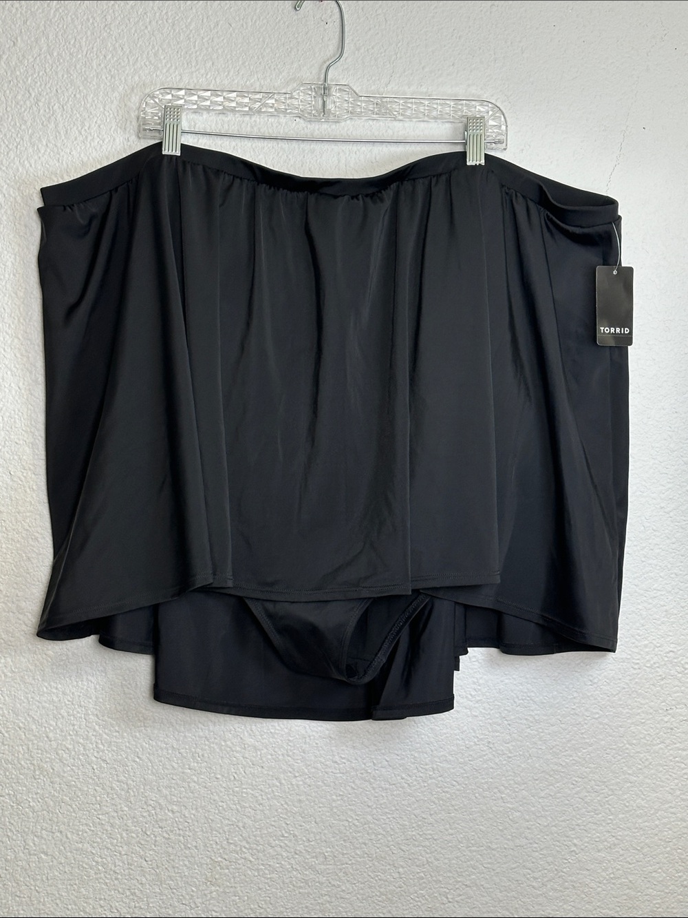 NEW Torrid Swim Skirt Bottom Black Plus Size 6X Womens Swimwear